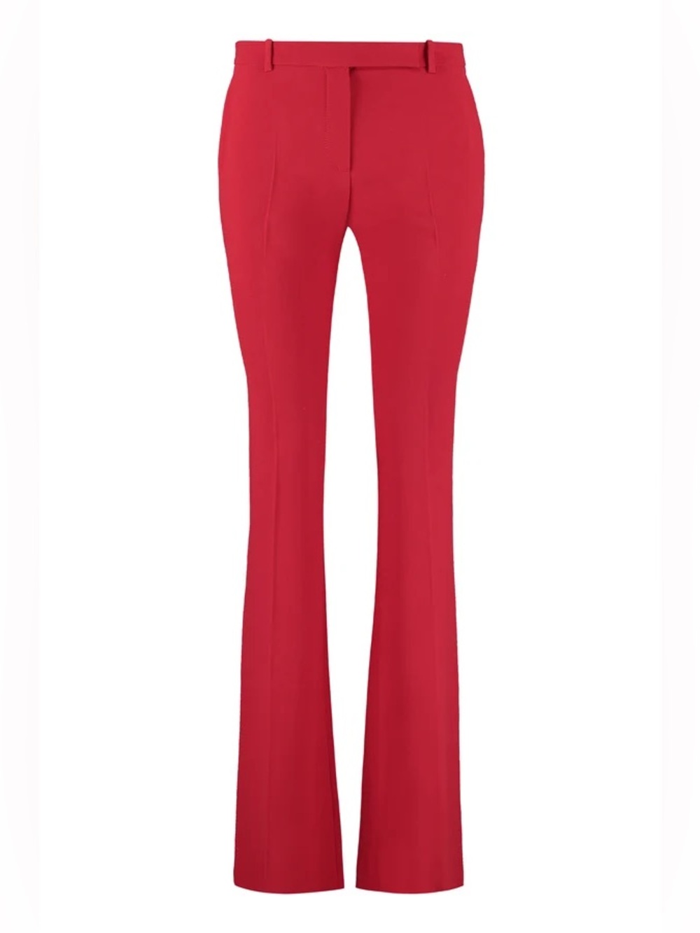 Alexander McQueen Red Tailored High-Waist Boot Cut Trousers